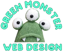 Green Monster Web Design Logo